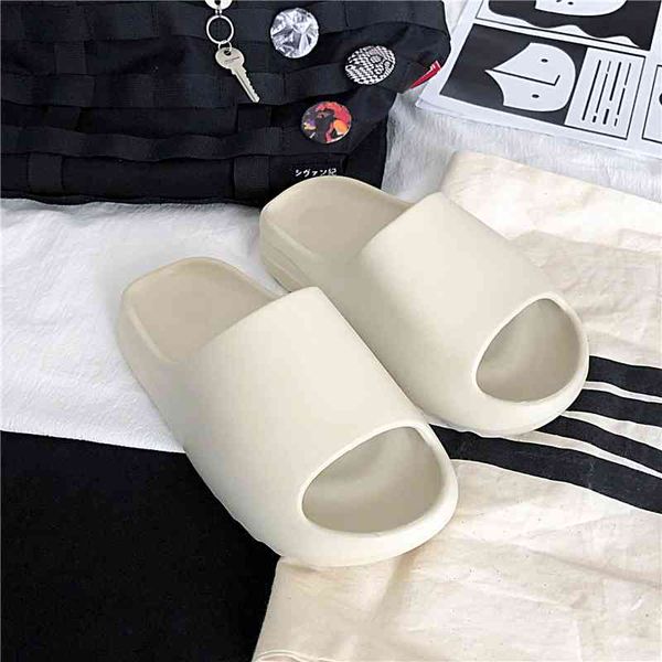 

70% off outlet store summer new men slippers women indoor increased sandals comfortable couple shoes non-slip soft quality {category}, Black