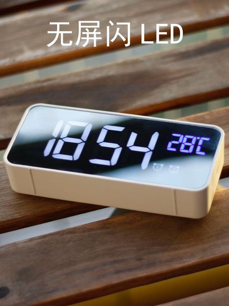 

desk & table clocks lcd display digital clock temperature alarm mirror led reloj despertador decoration bf50dc