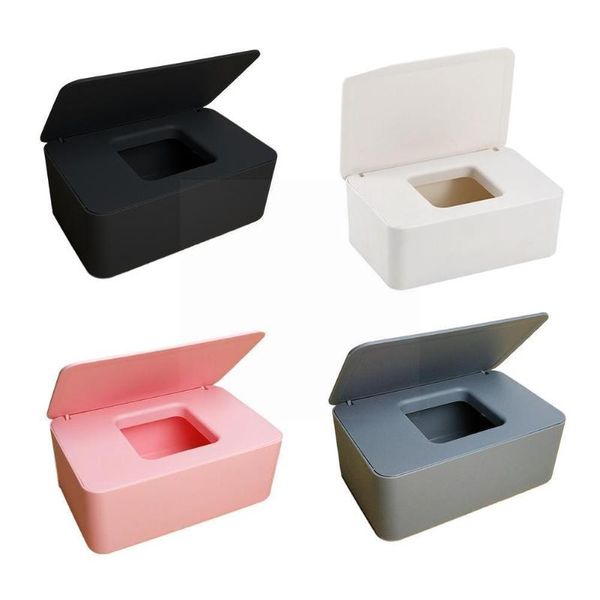 

tissue boxes & napkins paper towel drawer box with lid desksealed wet household storage dust h4b1