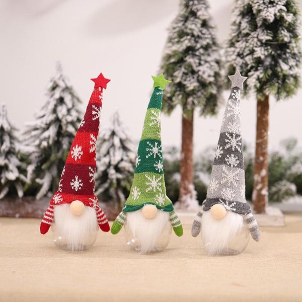 

christmas decorations candy jar storage gift box gnome lids boxes kids xmas bags holder tree hanging ornaments decoration