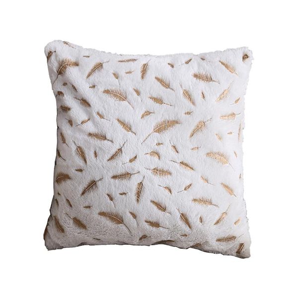 

cushion/decorative pillow 2pcs cushion cover with zip square living room sofa bronzing feather car home decor office washable chair double s