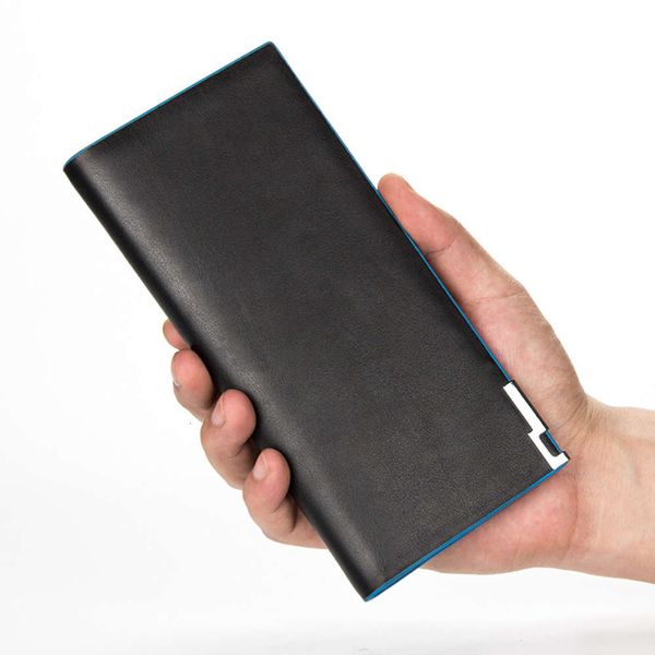 

the wallet korean fashion men's leisure in hand to get multi card large capacity thin student wallet, Black