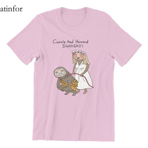 

men's t-shirts carole and howard slothskin gothic anime short sleeve aesthetic koreanstyle tees 110431, White;black