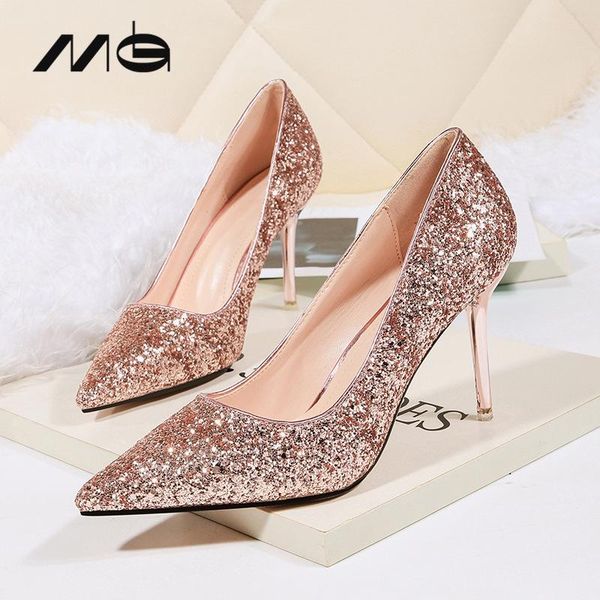 

dress shoes women basic pumps high heels luxury ladies spring fashion gold pointed toe wedding bride stiletto, Black