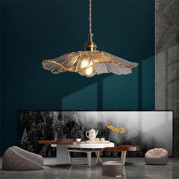 

pendant lamps led glass brass chandelier light nordic art creative style living bedroom restaurant bar aisle corridor balcony home decorate