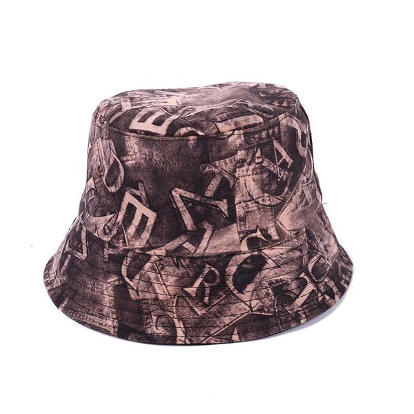 

bucket hat 2021 spaper printing style fisherman's cap sunscreen, Blue;gray