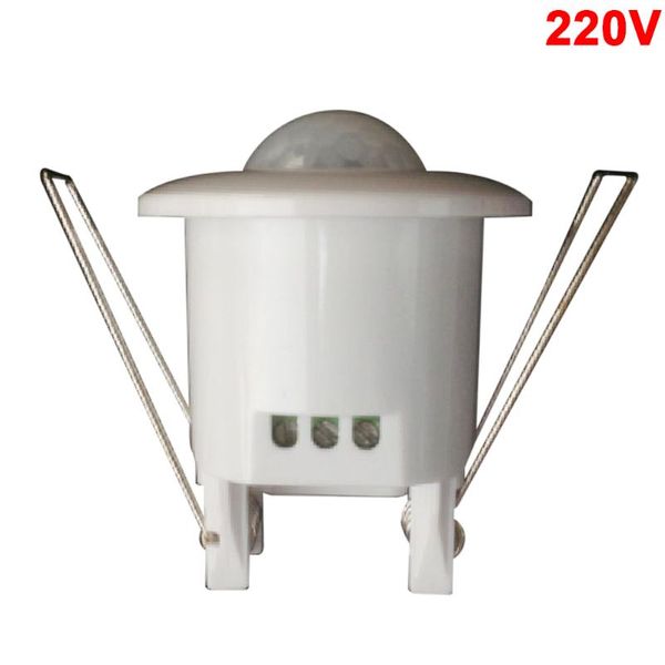 

smart home control 1pc 12v 220v mini adjustable 140 / 360 degree ceiling pir infrared body motion sensor switch for led strip energy saving