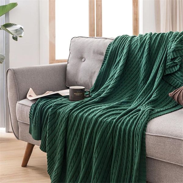 

blankets large solid color blanket thick nordic wearable hooded knitted for beds narzuta na lozko household goods dh50tz