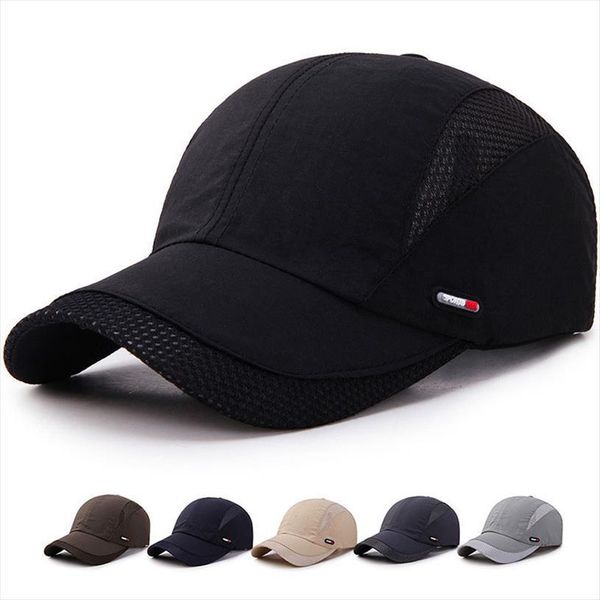 

women men hat curved sun visor light board letter mesh baseball cap outdoor adjustable sports caps in summer, Blue;gray