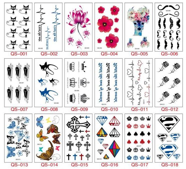 

temporary tattoos cute lovely cat flower butterfly easy to use and remove 1