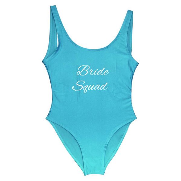 

one-piece suits wedding bachelor party swimsuits personalised letter print custom name bride one piece swimsuit women swimwear