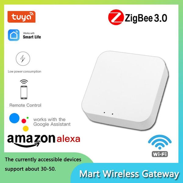 

smart home control tuya zigbee gateway hub life app wireless remote controller bridge works with alexa google assistant