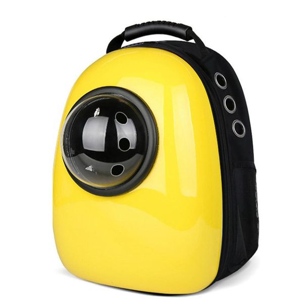 

cat carriers,crates & houses yellow color subway travel bag safe going out pet backpack
