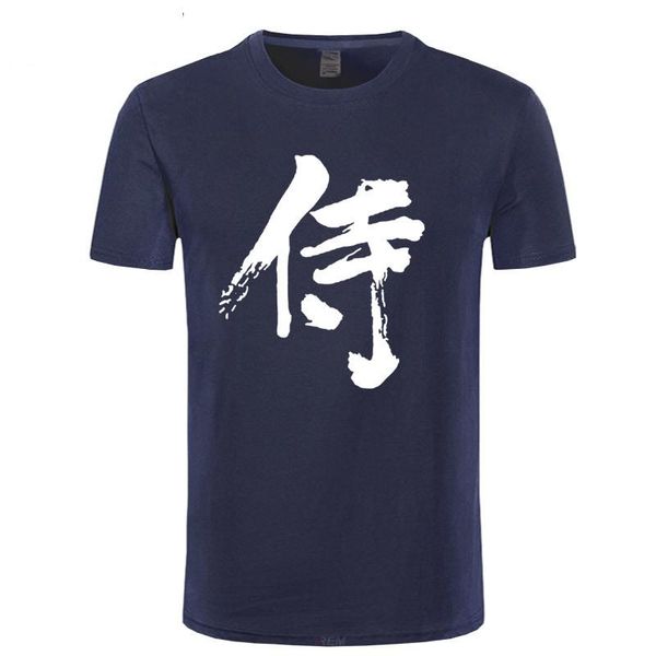 

men's t-shirts samurai t shirt kanji eu size 100% cotton character red letter japanese style harajuku personality short sleeve t-shirt, White;black