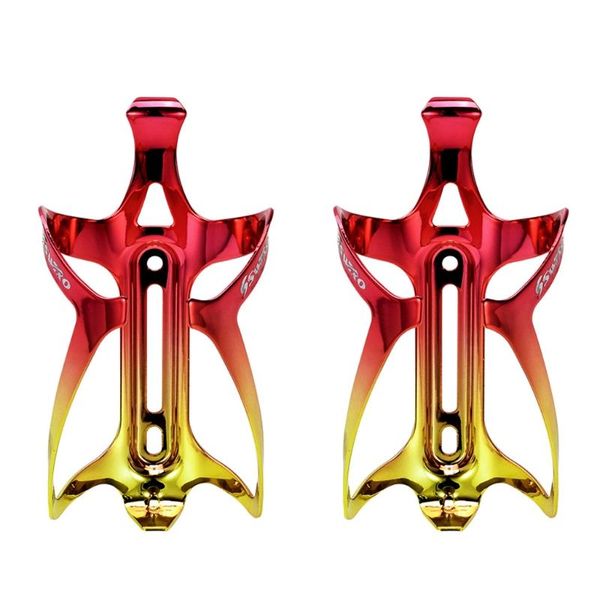 

water bottles & cages bicycle bottle cage aluminum colorful hollows, fits most road cycling and mountain bike, simple to install gxmf