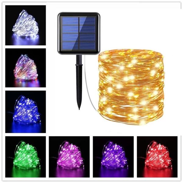 

strings solar string fairy lights 100leds 300leds waterproof outdoor garland lamp christmas for garden decoration wedding decor