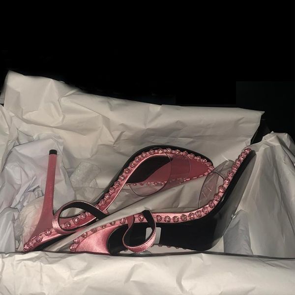 

sandals elegant scarpe tacchi donna high heels for women summer 2021 ladies, Black