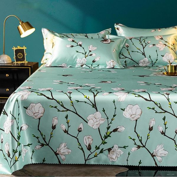 

bedding sets ice mat washable summer family three piece long-style bed sheet set twin size