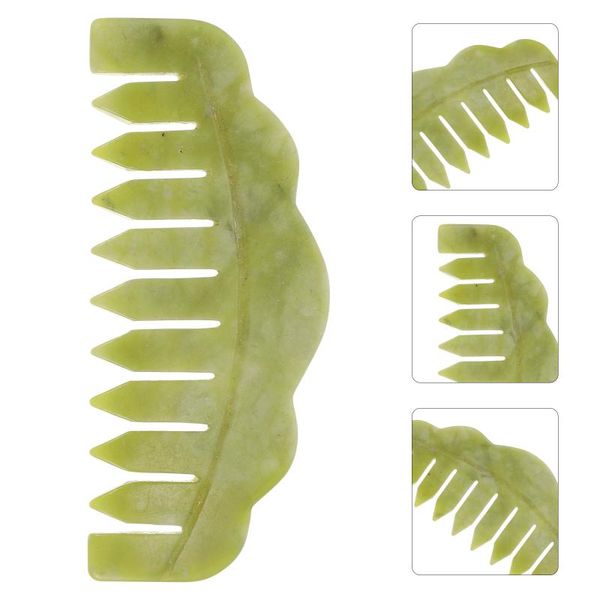 

hair brushes 1pc home comb practical jade hairdressing (light green), Silver