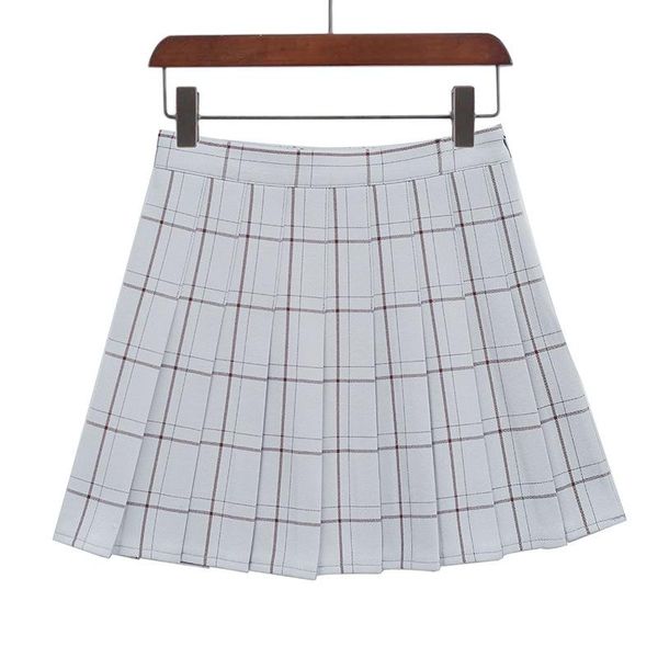 

skirts sweet women pleated skirt fashion plaid a-line mini high waist chic kawaii summer casual ladies, Black