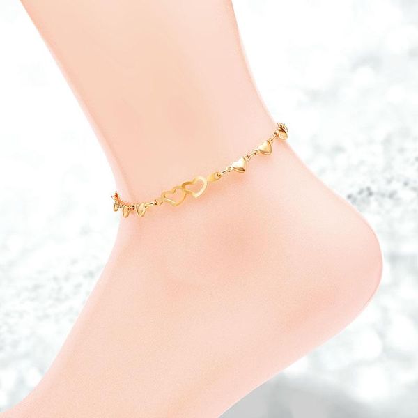 

anklets martick exquisite heart love link chain fashion for women europe brand jewelry ank14, Red;blue