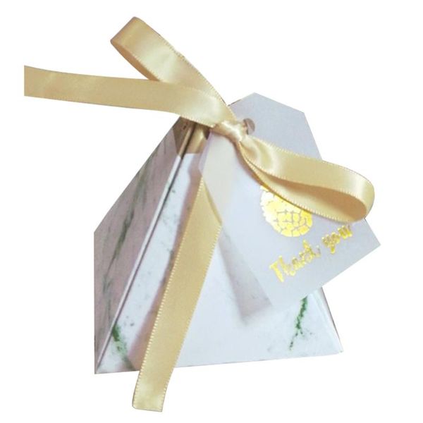 

gift wrap 100pcs chocolate baby shower paper storage triangular diy candy box wedding favors marble look package party supplies