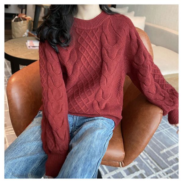 

thickened sweater cashmere knitted women, White;black