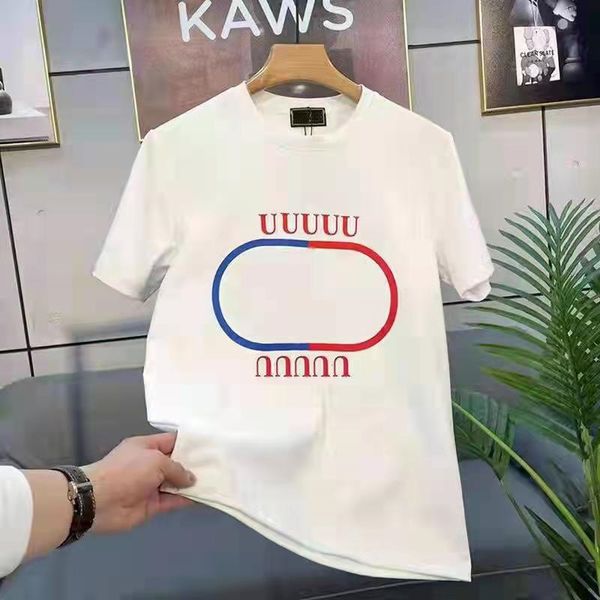 

wholesale - 2022 summer women's t-shirt letter print cotton casual large short sleeve black and whitesleeve slim fit polo shirtss, White