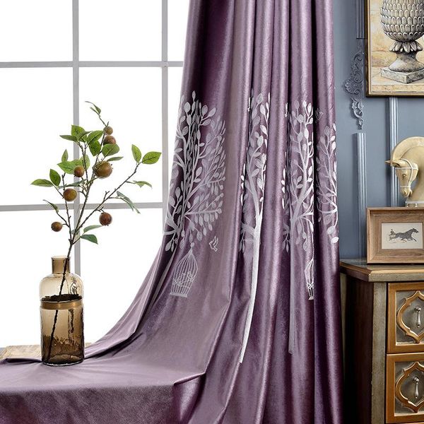 

dutch velvet curtains modern fortune tree italian embroidered blackout living room bedroom tulle custom curtain & drapes