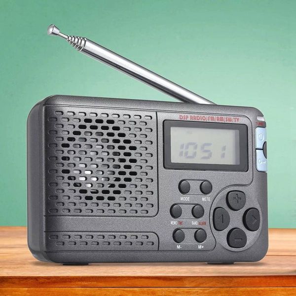 

portable radio am/fm/sw pocket with lcd screen multi-band digital stereo dsp receiver