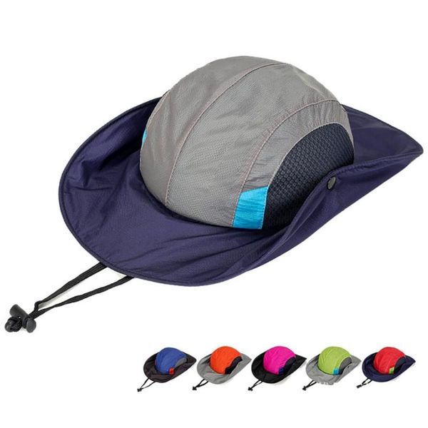 

outdoor hats men women fisherman cap fishing quick-drying summer sun 6 colors hiking camping protection, Black;white