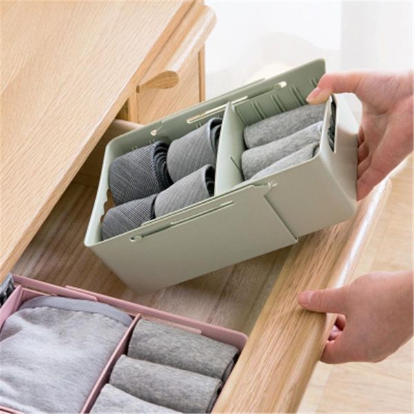 

storage drawers retractable underwear organizer plastic box hips for sock closet