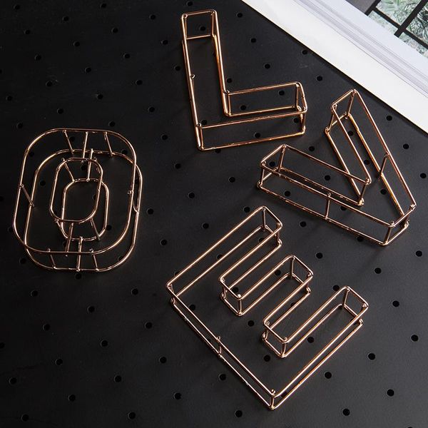 

decorative objects & figurines nordic style rose gold 3d letter love shape iron art crafts hand madefigurines home wedding decoration for li