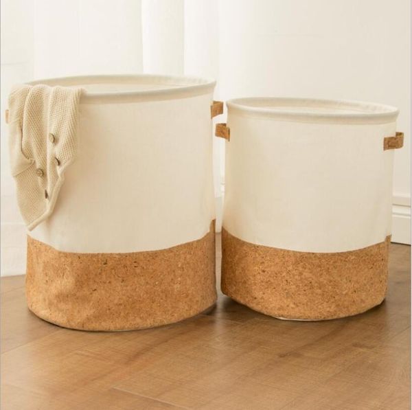 

hanayuki waterproof laundry basket kids toy clothes organizer storage basket large cotton linen clothes home sundries storage