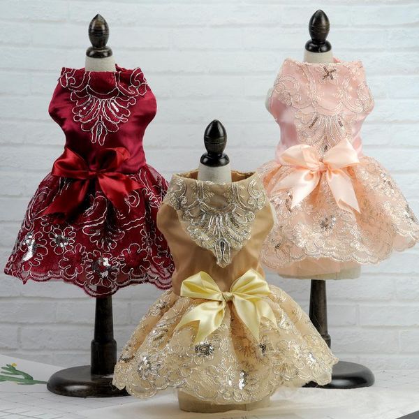 

lace embroidered cat and dog costume costumes