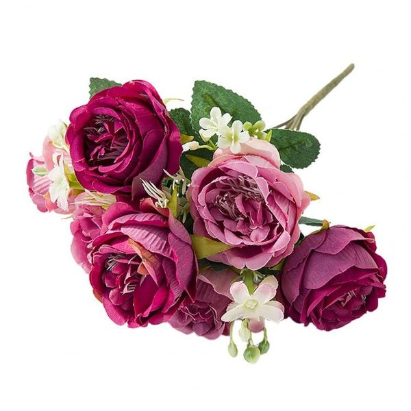 

decorative flowers & wreaths artificial bouquet fake peony micro landscaping faux silk flower vase decorating for meeting room