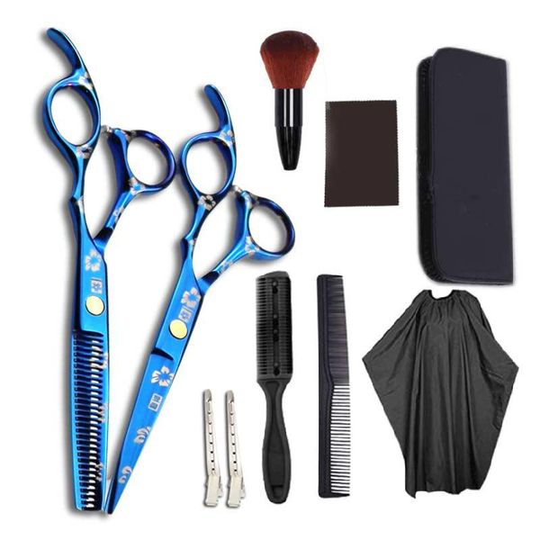 

hair scissors 5.5/6.0 inch silver japanese japan 440c hairdressing thinning shears hairdresser shaver haircut