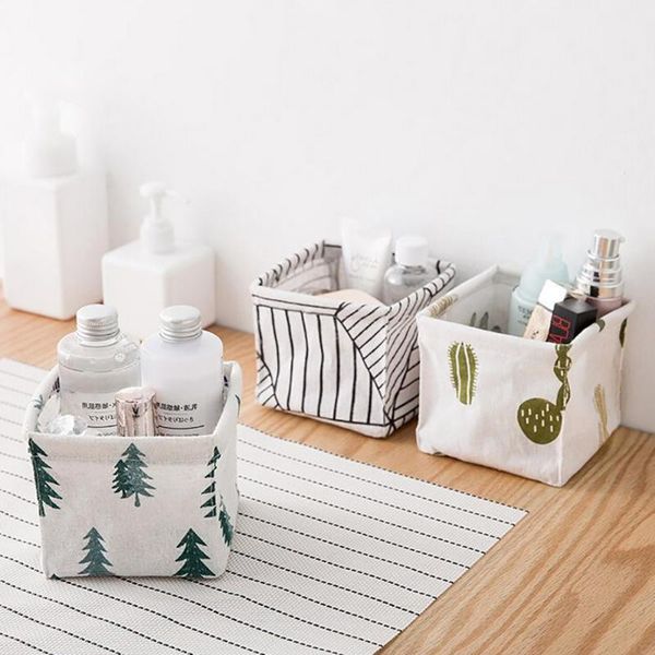 

storage bin closet toy box container organizer fabric basket home office table ornaments year gift nordic literary style bags