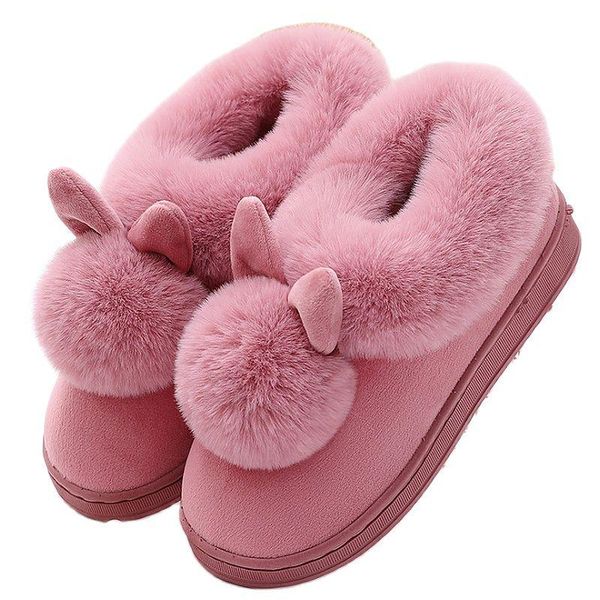 

slippers 2021 jarycorn cartoon winter warm cotton shoes thick home indoor with good price high quality, Black