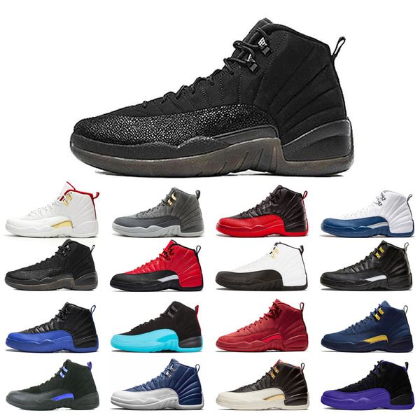

12s man's basketball shoes high cut black purple blue stone cny dark concord grey fiba flu game french royal gamma gym red o-black reve