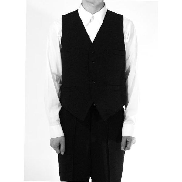 

men's vests vest classic simple slim fit black fashion youth city top, Black;white