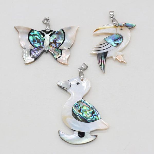 

charms natural shell animal shape pendant butterfly for jewelry making diy necklace bracelet earring accessories wholesale, Bronze;silver