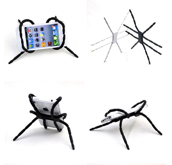 Supporto per telefono cellulare Spider con impugnatura flessibile multifunzione, supporto per stent per auto, supporto per tablet