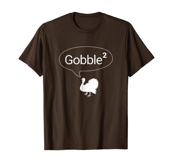 

math exponent thanksgiving t-shirt funny gobble turkey, White;black