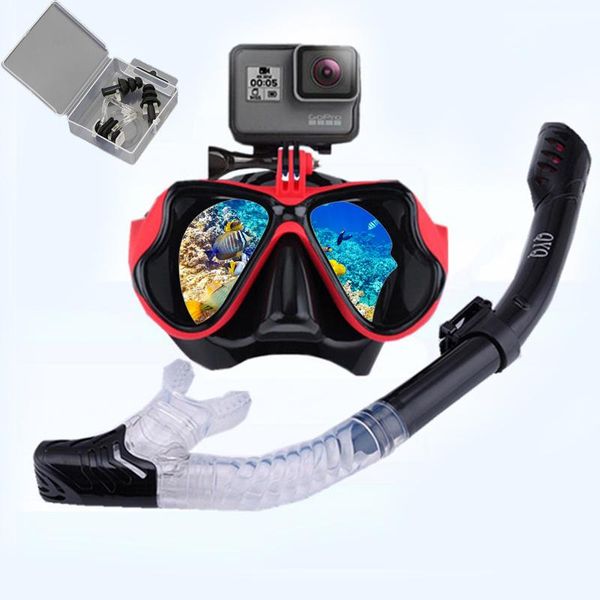 

diving masks 2021 latest version snorkeling mask snorkel tube set anti-fog swimming goggles for