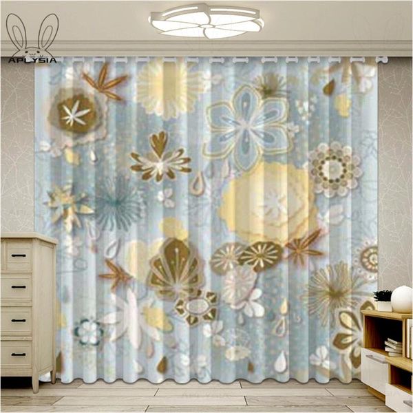 

curtain & drapes modern european style curtains for window living room bedroom luxury blackout ultra-thin micro shading cortinas