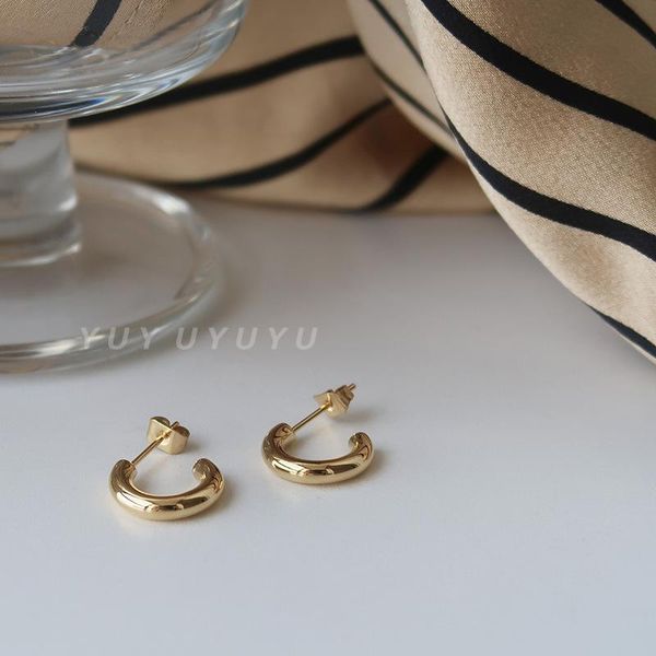 

dangle & chandelier earrings female semicircle simple personality design titanium steel, Silver