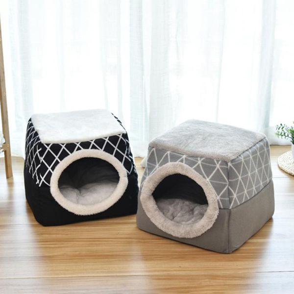 

cat beds & furniture s/l dog kennel winter warm sleeping resting nest puppy cushion mat washable kitten house pets supplies