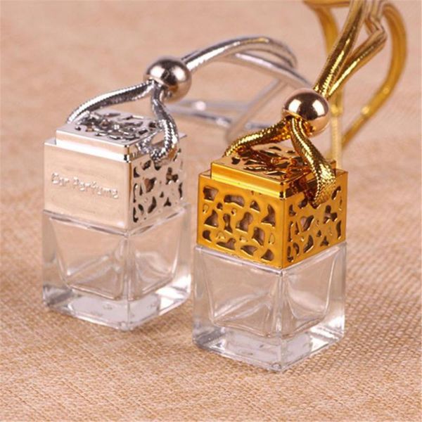 

auto car hanging perfume pendant fragrance air freshener empty glass bottle decoration ornament accessories interior
