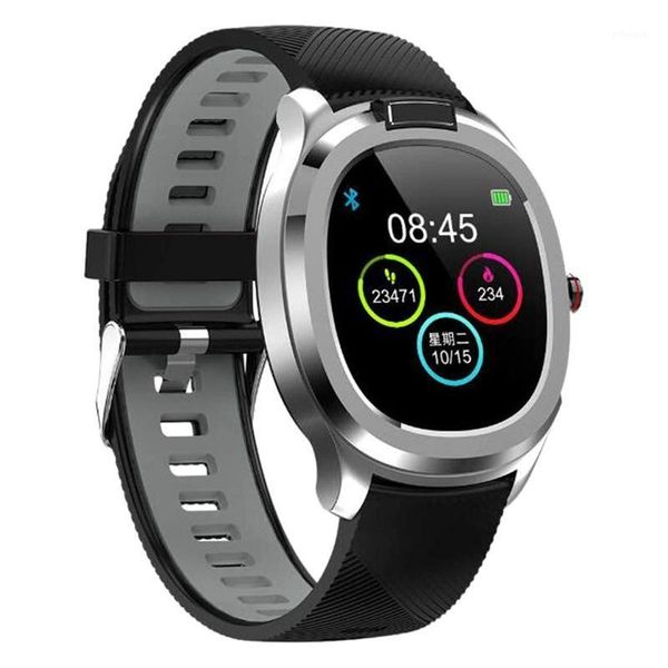 

smart wristbands t01 ip68 waterproof watch men women fitness tracker body temperature heart rate monitor peeter band1